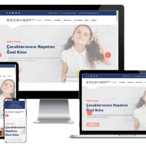 Anaokulu, Kreş, Özel Okul Hazır Web Sitesi Yazılımı