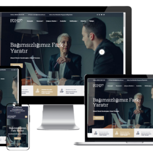 Hukuk ve Avukatlık Hazır Web Sitesi Yazılımı