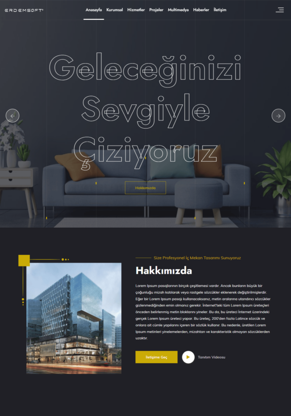 Dekorasyon ve İç Tasarım Hazır Web Sitesi Yazılımı - Görsel 2