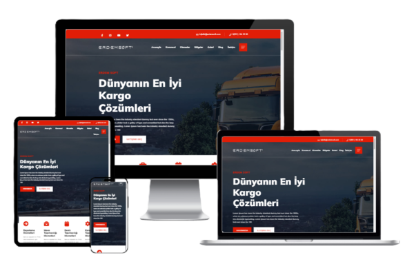 Nakliye, Lojistik ve Evden Eve Taşımacılık Hazır Web Sitesi Yazılımı