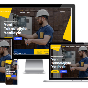 Tamir, Bakım ve Onarım Hizmetleri Hazır Web Sitesi Yazılımı